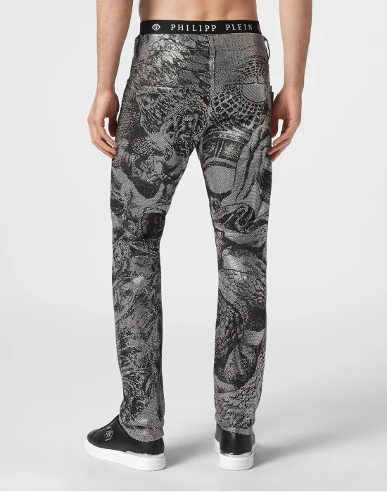 Denim Trousers Super Straight Cut Tattoo