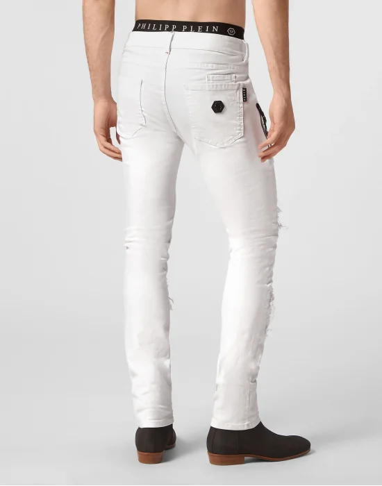 Denim Trousers Biker Fit Destroyed