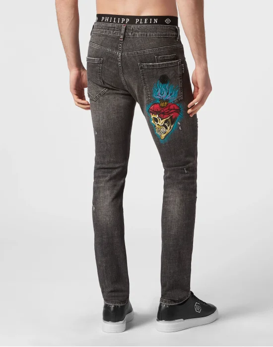Super Straight Cut Trousers Love Tattoo