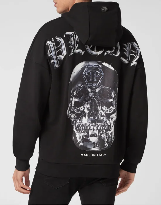 Hoodie Sweatshirt Glass Skull