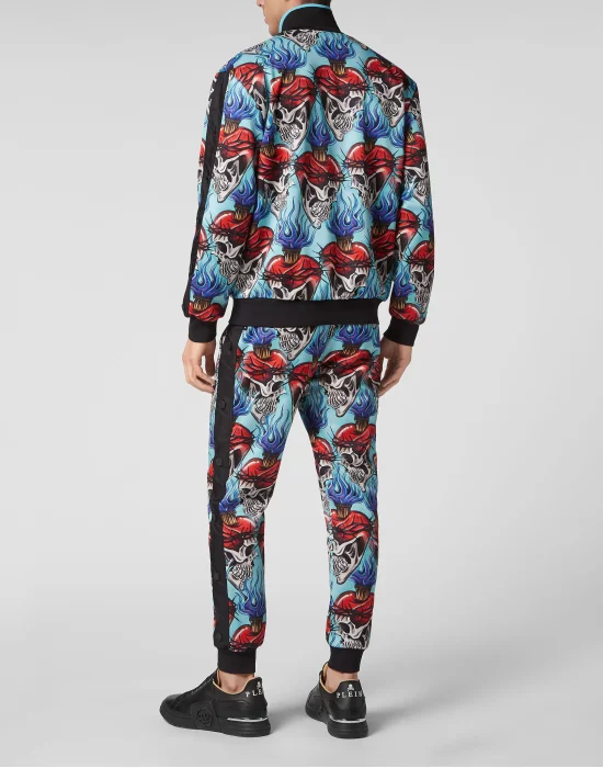 Triacetate Jogging Tracksuit: Top/Trousers Love Tattoo