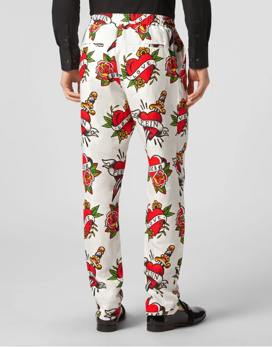 Linen Jogging Trousers Love