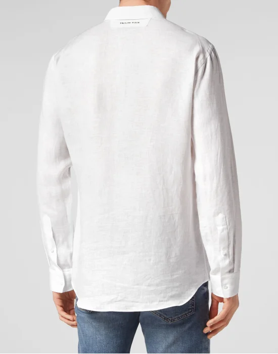 Shirt Playboy Cut LS Skull&Bones