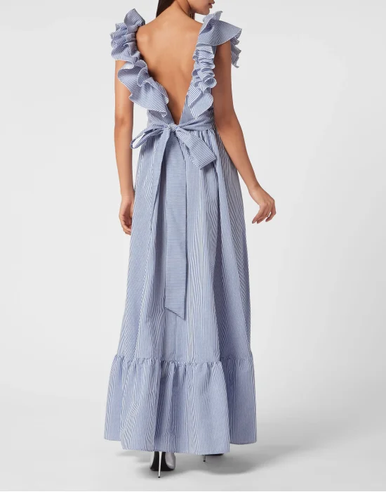 Striped Long Dress