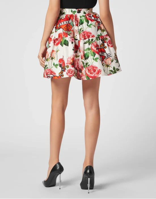 Popeline Mini Skirt Love