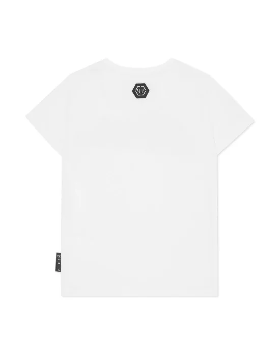 T-Shirt Round Neck with Crystals Bombing Graffiti