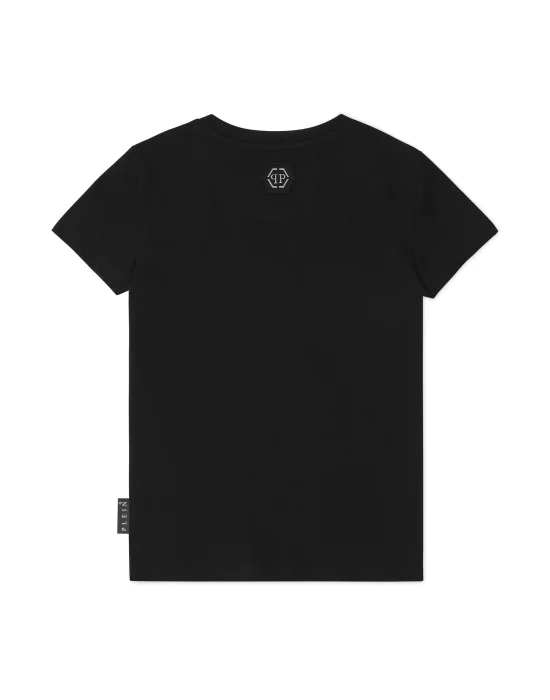 T-Shirt Round Neck with Crystals Bombing Graffiti