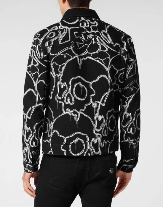 Denim Jacket Skull