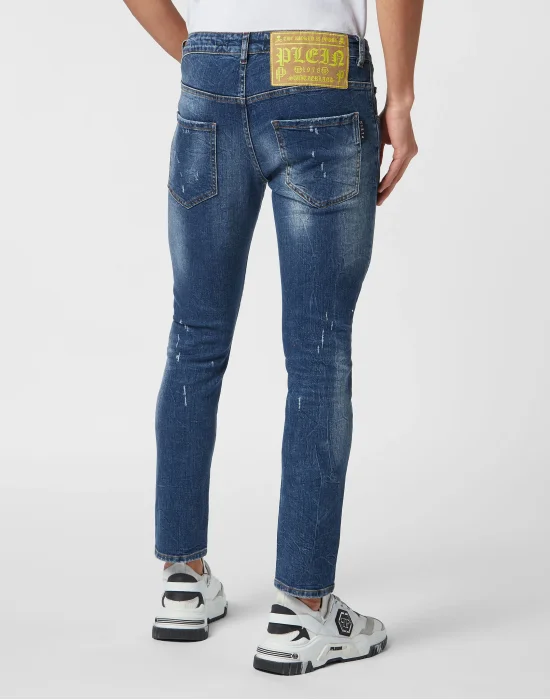 Denim Trousers Skinny Fit Lion Circus