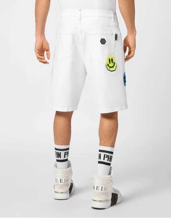 Denim Shorts Formentera Fit Smile Graffiti