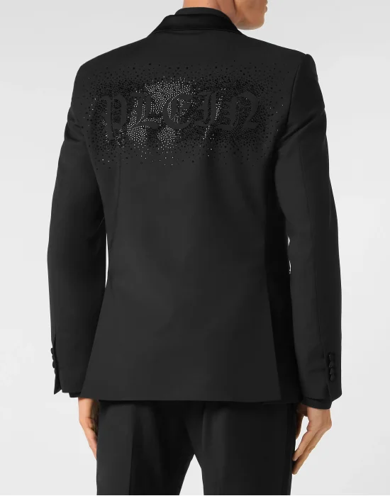 Wool Blazer Lord fit with Crystals Gothic Plein