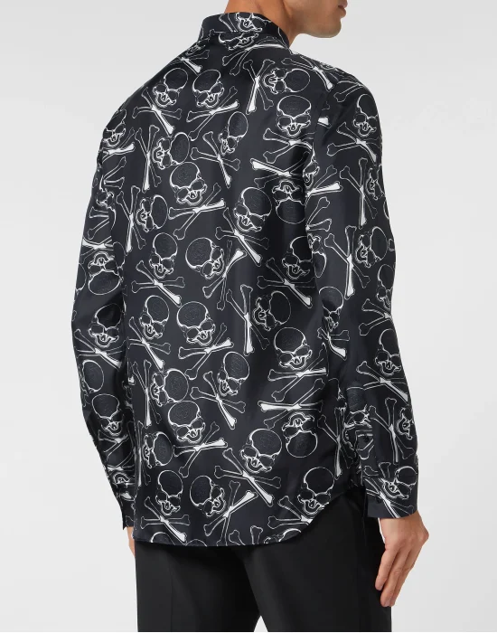Silk Dandy Shirt Skull&Bones