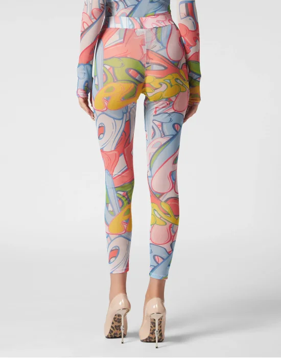 Tulle Leggings Bombing Graffiti
