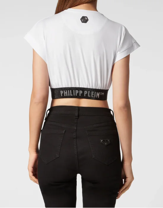 Cropped Top with Crystals Philipp Plein TM