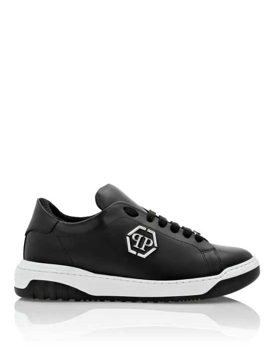 Leather Lo-Top Sneakers Skull&Bones