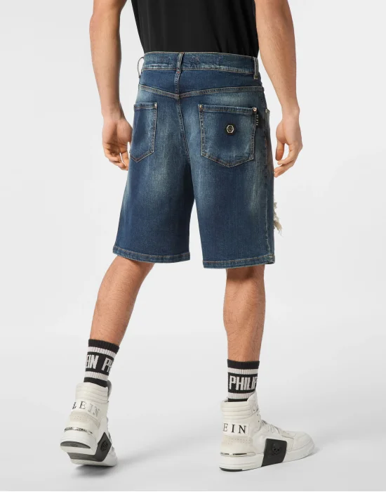 Denim Shorts Formentera Distressed