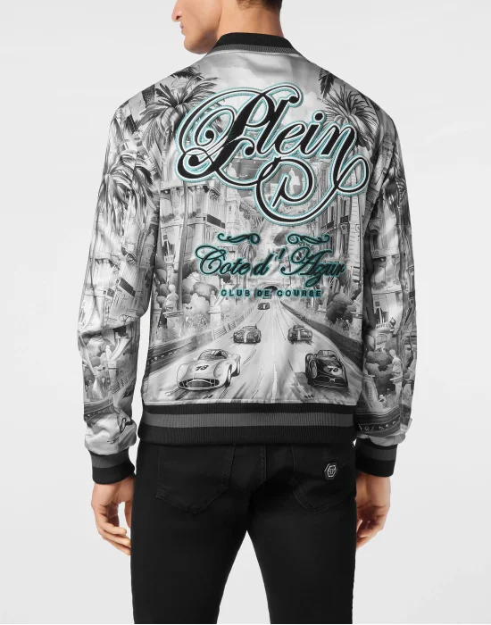 Satin Bomber Cote d'Azur