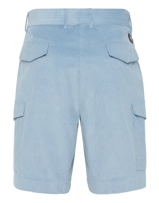 Velvet Gabardine Short Cargo Trousers Cool Kid Fit
