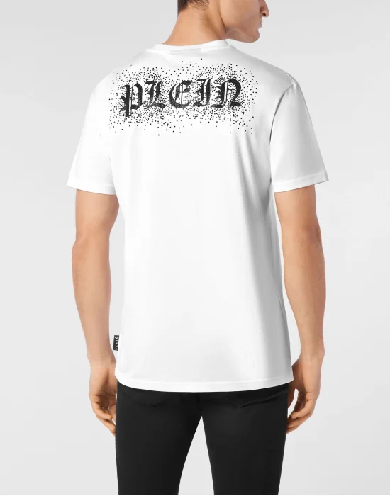 T-shirt Round Neck SS Strass Gothic Plein