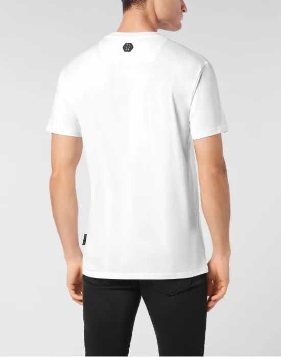 Jersey T-shirt Round Neck SS Strass Hexagon