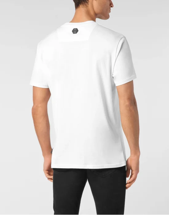 T-shirt Round Neck SS Skull Coursive