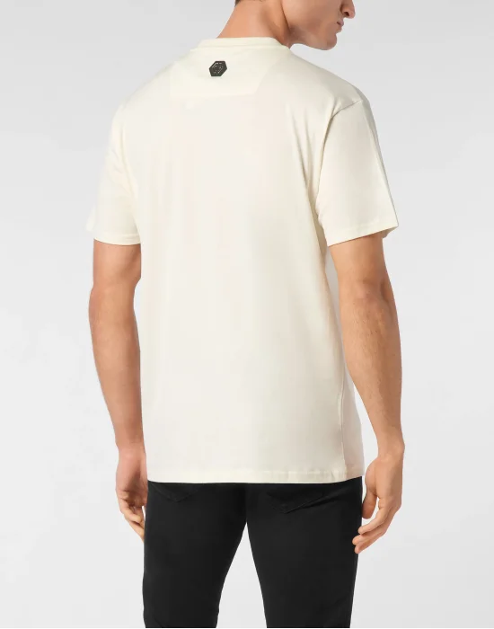 T-shirt Round Neck SS Border Check