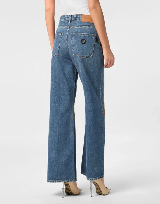Denim Trousers Skater Fit Logo
