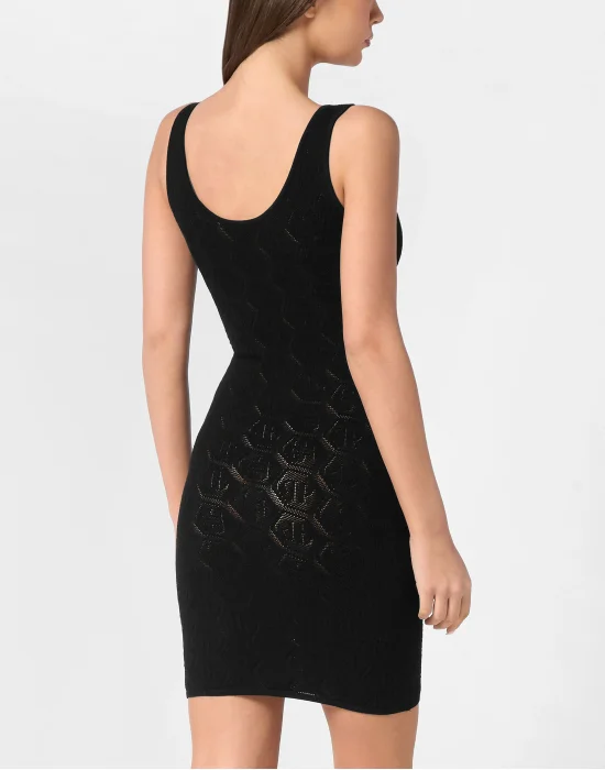 Viscose Mini Dress Monogram