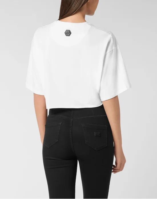 T-shirt Round Neck SS Crop