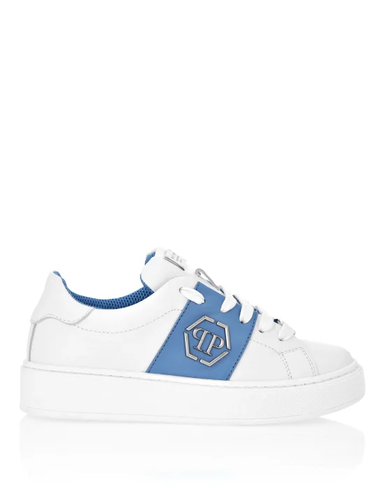 Leather Lo-Top Sneakers Hexagon