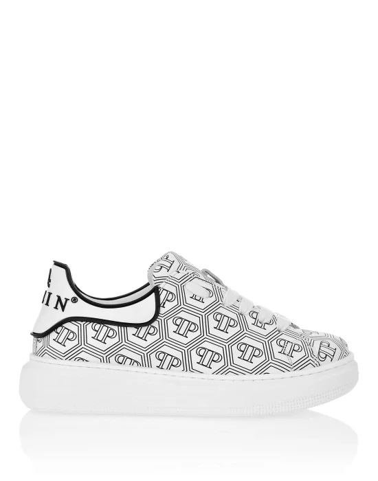 Leather Lo-Top Sneakers Monogram