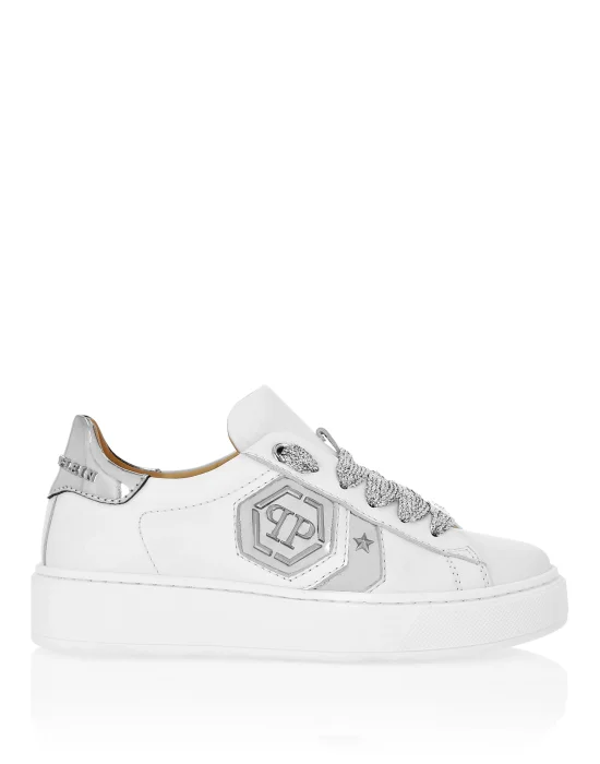 Leather Lo-Top Sneakers Hexagon