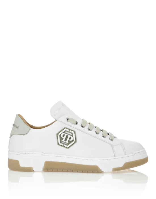 Leather Lo-Top Sneakers Hexagon