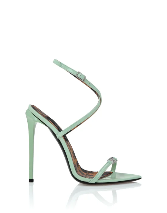 Leather Sandals High Heels