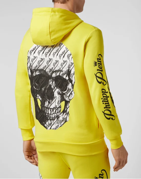 Hoodie Sweatjacket Allover skull
