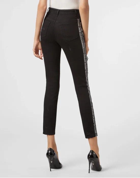Miss High Waist Jegging Stripes
