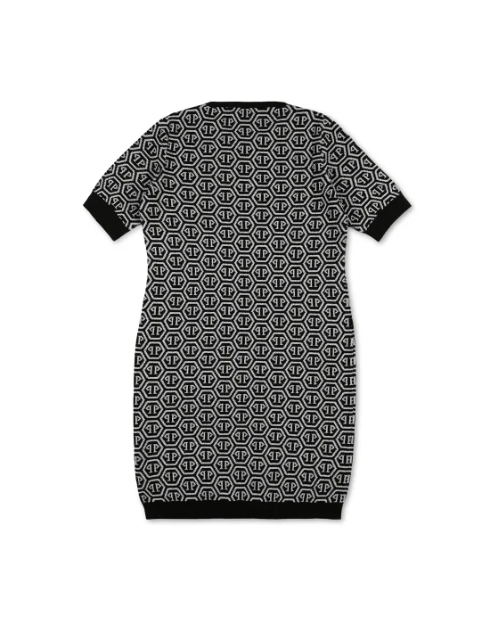 Knit Day Dress SS All over PP