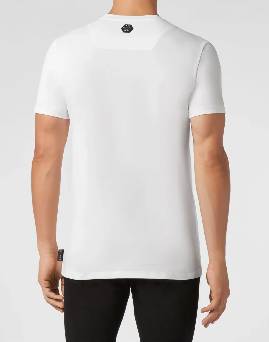 T-shirt Round Neck SS Skull strass