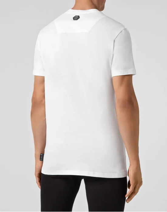 T-shirt Round Neck SS Skull strass