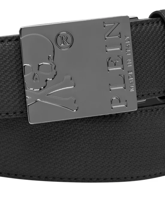 Leather Belt Skull and Plein