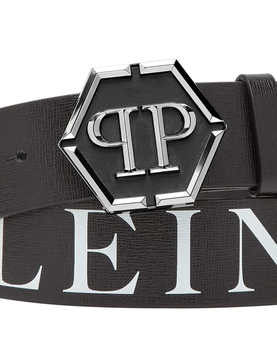 Leather Belt Hexagon