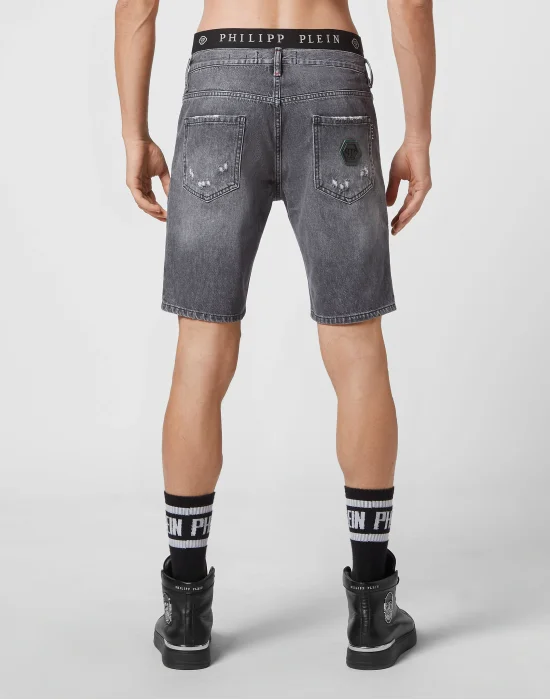 Denim Capri Shorts