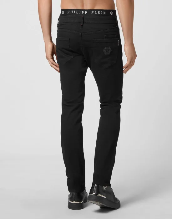 Denim Trousers Super Straight Cut Iconic Plein