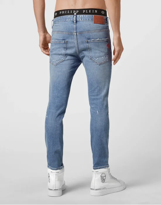 Denim Trousers Straight Cut