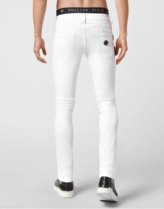 Denim Trousers Biker Destroyed