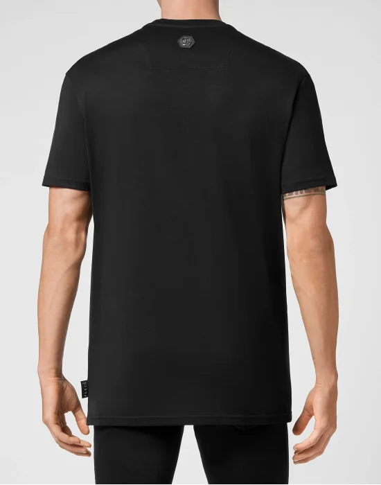 T-shirt Round Neck SS Skull with Crystals