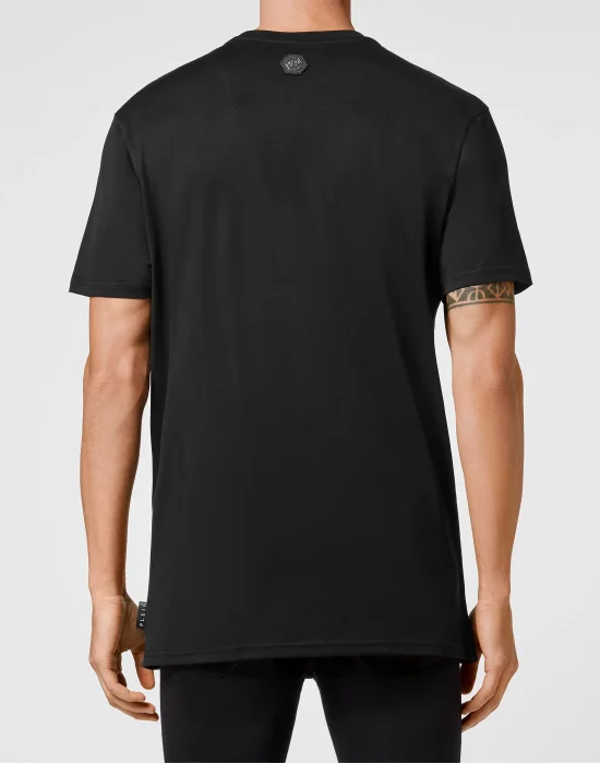 T-shirt Round Neck SS Hexagon with Crystals