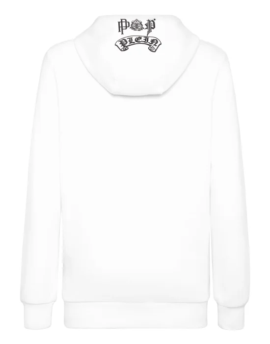 Hoodie sweatshirt Tattoo Skull strass