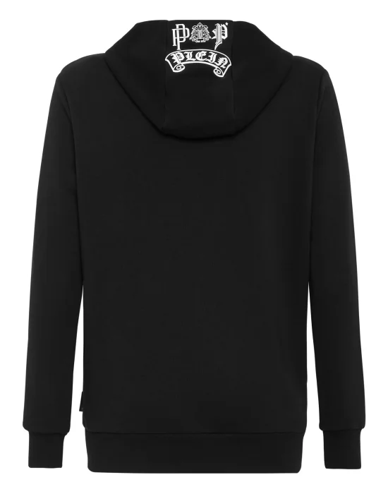 Hoodie sweatshirt Tattoo Skull strass