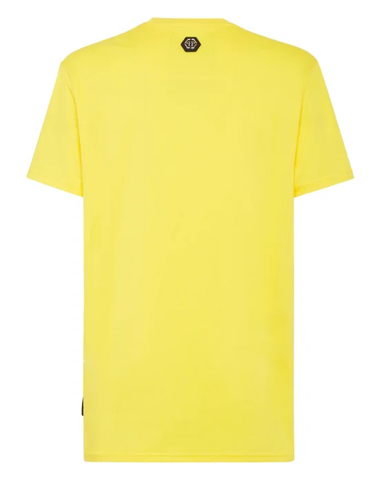 T-shirt Round Neck SS Skull and Plein with Crystals
